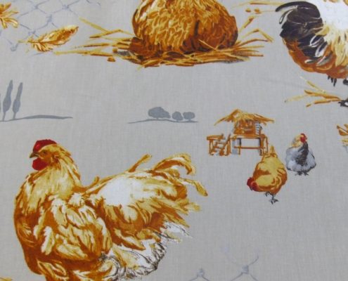 Tissu "la Basse cour"
