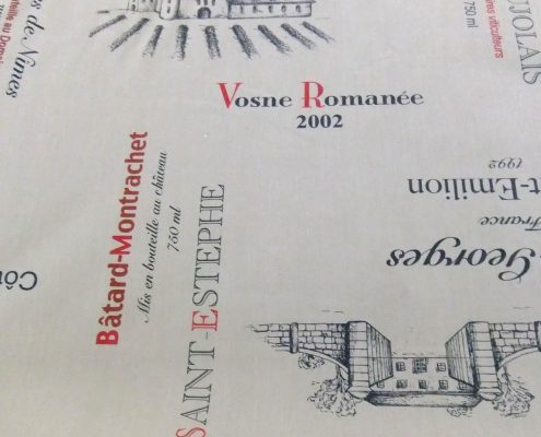 Tissu "les vins"